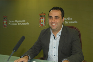 Francisco Rodríguez durante el anuncio de los presupuestos para Deportes