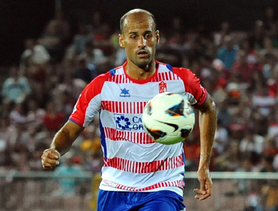 Mikel Rico, en el partido frente al Vitoria de Guimaraes (BALDOMERO)