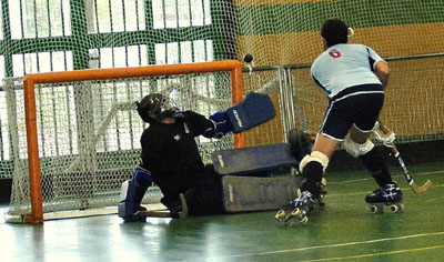 Alberto en plena acción 
