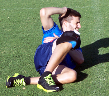 Fran Rico ha realizado parte del entreno con el grupo 