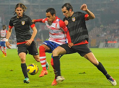 Orellana se perfila como novedad en el once sustituyendo a Brahimi. (BALDOMERO)