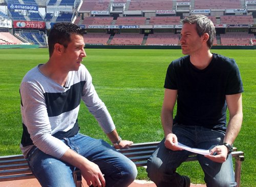 Toño, portero del Granada CF, entrevistado por Jorge Azcoytia (GRJ)