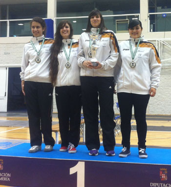 Las chicas subieron a lo más alto del podio (GRJ)