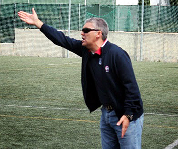 Aguado en el partido disputado en Alcorcón (DANIEL DOMÍNGUEZ)