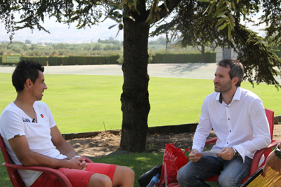 Roberto durante la entrevista a Granadaenjuego.com (CORONA PRODUCCIONES)