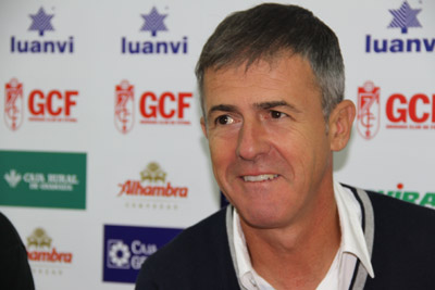 Alcaraz durante la rueda de prensa previa al encuentro contra el Athletic 