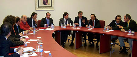 Asistentes a la reunión celebrada en la sede de la Camara de Comercio de Granada (GRJ)