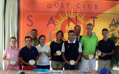 Imagen con los primeros clasificados en Santa Clara Golf Club Granada (GRJ)