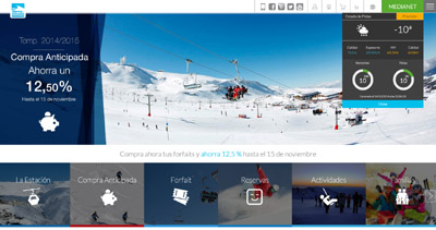 Nuevo aspecto da web de Sierra Nevada 