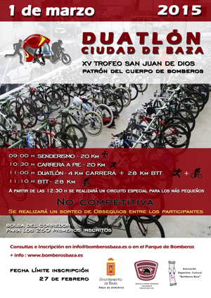 Cartel de la prueba 