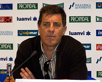 Pedro Braojos en la sala de prensa de El Ejido (GRJ)