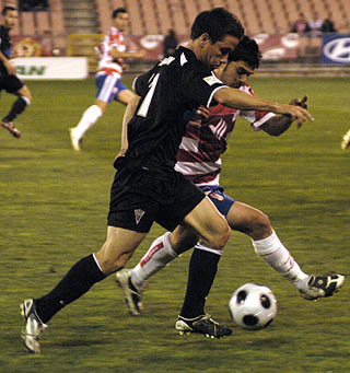 Ocaña en el último encuentro ante el Marbella (PACO AYALA)