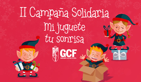 Cartel de la II Campaña solidaria mi juguete tú sonrisa