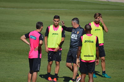 Alcaraz ha estado muy activo durante todo el entrenamiento 