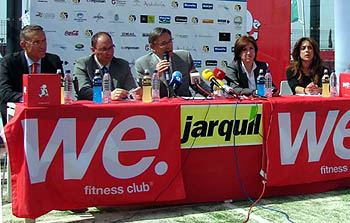 Momento de presentación del evento en We Fitness Club Momento de presentación del evento en We Fitness Club