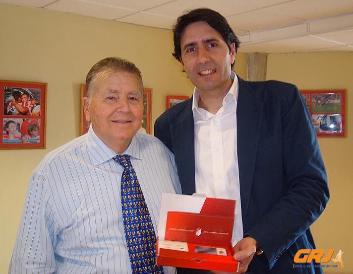 Pepe Aragón, a la izquierda, junto a Ignacio Cuerva (GRJ)