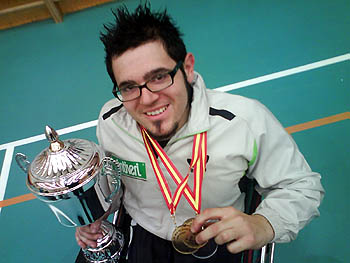 Tomás Piñas, jugador del CajaGranada de tenis de mesa