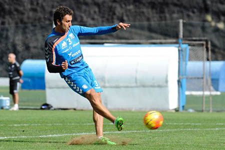 Germán Sánchez en un entreno con el conjunto tinerfeño (ELDIA.ES)