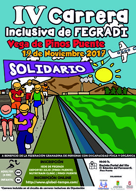Cartel de la carrera inclusiva 