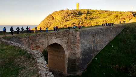 Senderistas sexitanos durante la ruta