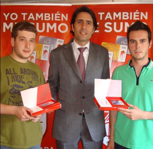 Ignacio Cuerva junto con Juan F. Gutiérrez y Daniel López