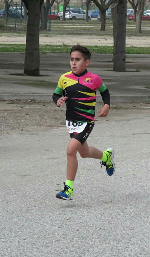 Yeray Hernandez durante un Duathlon