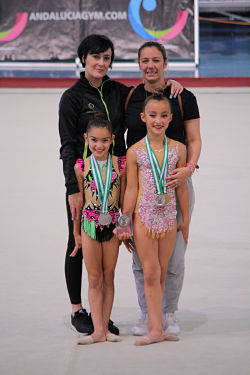 Participantes en el Campeonato de Andalucia de Gimnasia rítmica