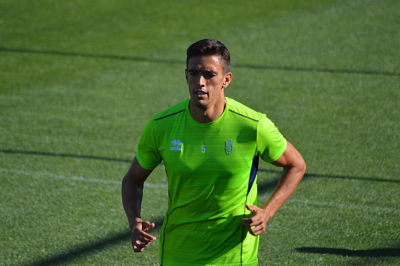 Martínez entrenó al margen