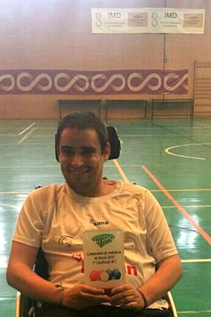 Fernando Antunez ha sido tercero en el Campeonato de Andalucia de Boccia (AYTO. MOTRIL)