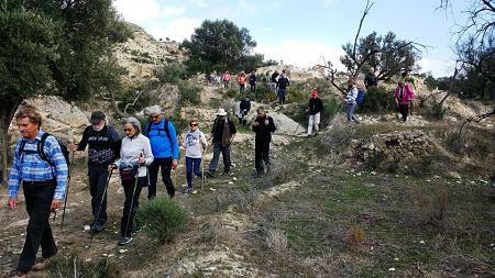 Senderistas de Almuñecar en su recorrido por tierras almerienses (AYTO. ALMUÑECAR)