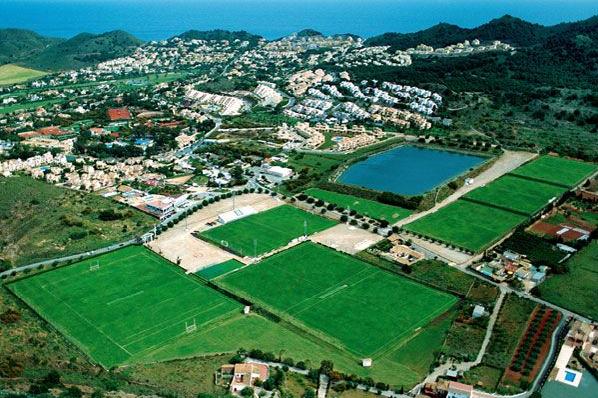 Campos de fútbol del complejo hotelero La Manga Club de Cartagena