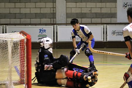 Raúl Mesas en una jugada de gol (CHP CÁJAR)