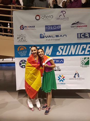 Irene Roca y Lucía Ávila tras la prueba (AYTO. LAS GABIAS)
