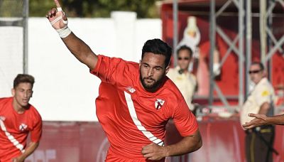 Ivi López durante su etapa en el filial del Sevilla 