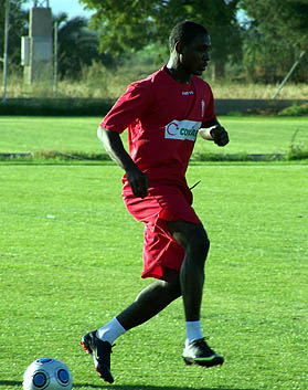 Ighalo en el entrenamiento de esta tarde