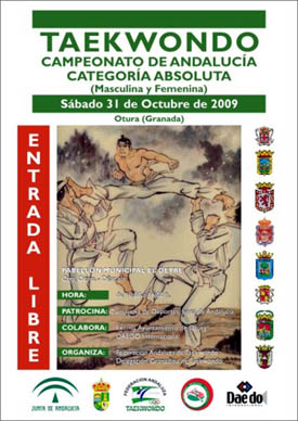 Cartel del Campeonato Andaluz de Taekwondo Cartel del Campeonato Andaluz de Taekwondo