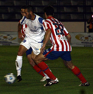 Los marbellíes jugaron el pasado martes ante el At. Madrid