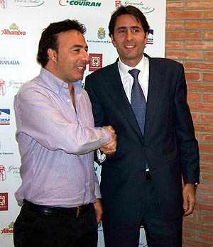 Quique Pina e Ignacio Cuerva tras la rueda de prensa (GRJ)