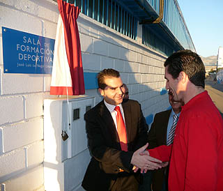 José Luis del Nogal junto a Noel López en la inauguración José Luis del Nogal junto a Noel López en la inauguración