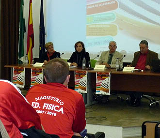 La delegada de Deportes, Sandra García, inauguró las jornadas La delegada de Deportes, Sandra García, inauguró las jornadas