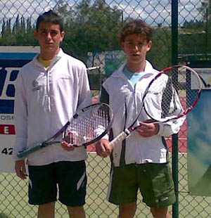 Gonzálo Guerrero y Pedro Jiménez, tenistas infantiles (GRJ) Gonzálo Guerrero y Pedro Jiménez, tenistas infantiles (GRJ)