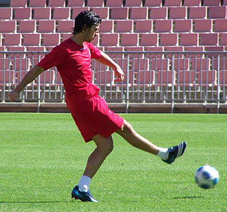 Diego Mainz durante una sesión de entrenamiento (GRJ) Diego Mainz durante una sesión de entrenamiento (GRJ)