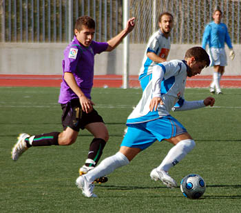 El lojeño Gato en el encuentro ante el At. Malagueño (P. CASTILLO)