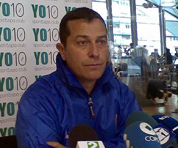 Tomé durante la rueda de prensa celebrada en YO10 