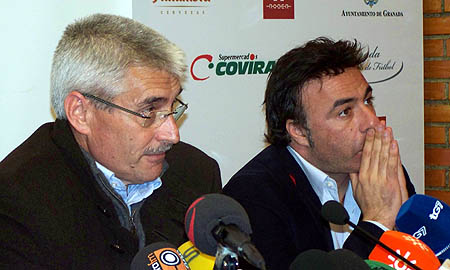 Fabri, nuevo entrenador, junto a Quique Pina durante su presentación oficial (GRJ) Fabri, nuevo entrenador, junto a Quique Pina durante su presentación oficial (GRJ)