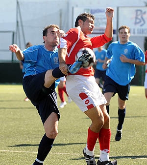 Churriana jugando contra el Cullar Vega