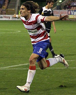 Berrocal en la celebración de uno de sus goles (L. RUIZ) Berrocal en la celebración de uno de sus goles (L. RUIZ)