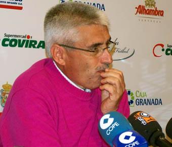 Fabri González en un momento de su comparecencia de prensa