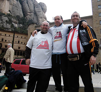 Integrantes de la Peña del Graná en Barcelona
