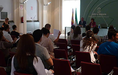 Un momento de la presentación del taller taller ‘Ayudas Ergogénicas en el Deporte’
